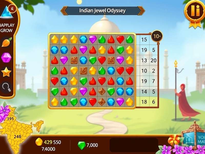 Chart showing Indian Jewel Odyssey download growth in India